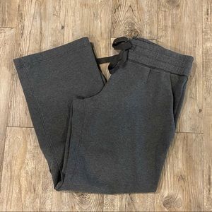 Eddie Bauer wide leg gray sweat pants